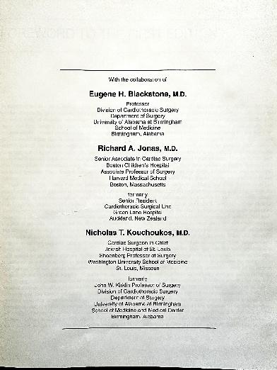 Richard A. Jonas listed among the associate authors of Cardiac Surgery.